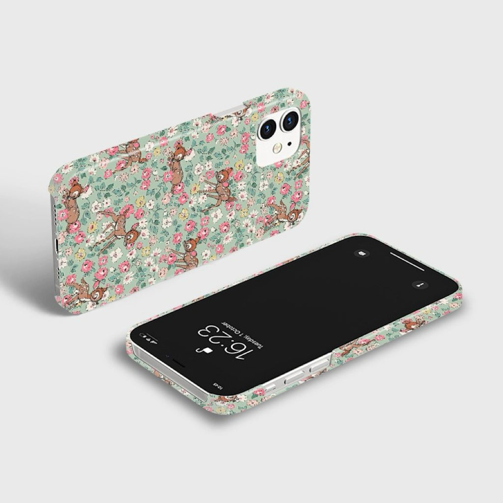 CaseMuses Bambi Floral Pattern iPhone Case