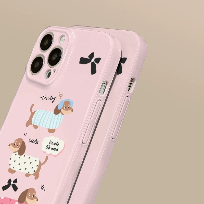 CaseMuses Pink Cute Dachshund Dog Phone Case