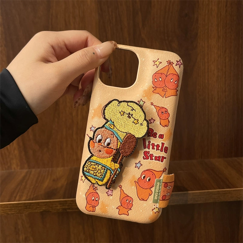 CaseMuses Be a Little Star Embroidered Cute Chef Phone Case