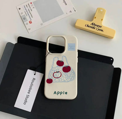 CaseMuses Soft Cream Beaded Phone Case