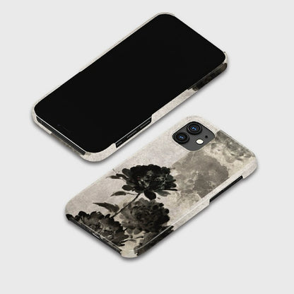 CaseMuses Chinese Style Peony Flower ink Painting Mobile Phone Case