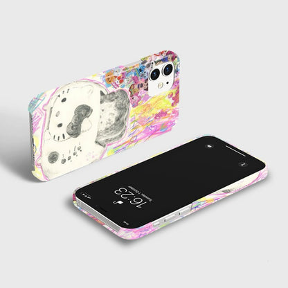 CaseMuses Cute Rainbow Toast Hello Kitty Phone Case