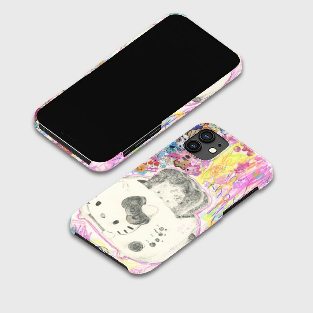 CaseMuses Cute Rainbow Toast Hello Kitty Phone Case