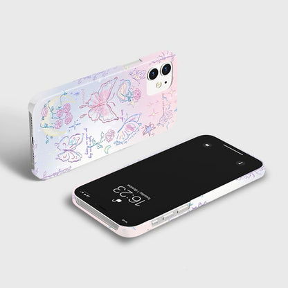 CaseMuses Pastel Dreams Butterfly & Doodle Phone Case