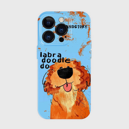 CaseMuses Cute Graffiti Puppy Phone Case
