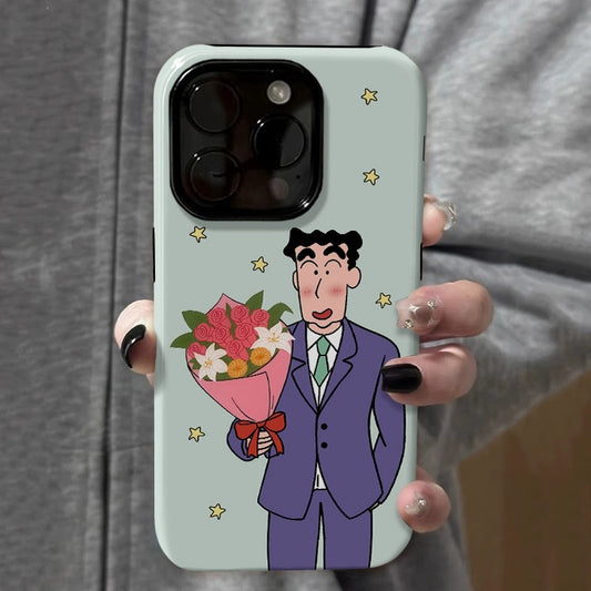 CaseMuses Cute Couple Flower Bouquet Phone Case Set