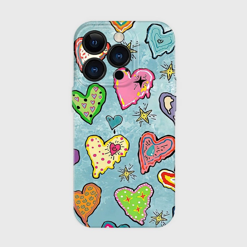 CaseMuses Doodle Hearts Pop Phone Case