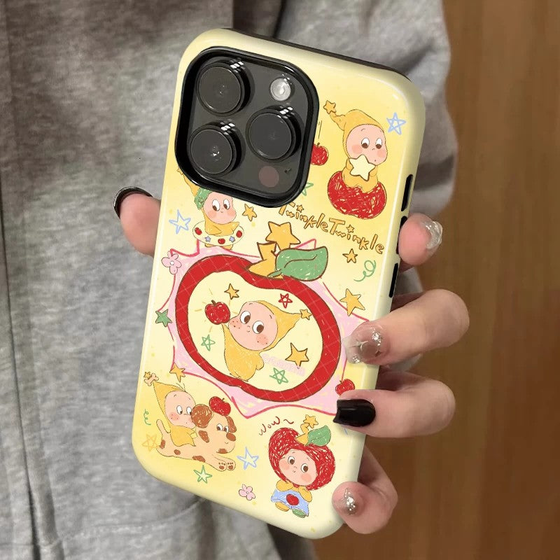 CaseMuses Yellow Apple Star Playful Phone Case