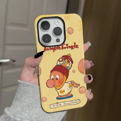 CaseMuses Cute Star Man Blowing Bubbles Cartoon Phone Case