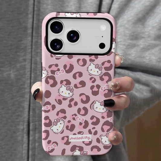 CaseMuses Pink Leopard Hello Kitty Phone Case