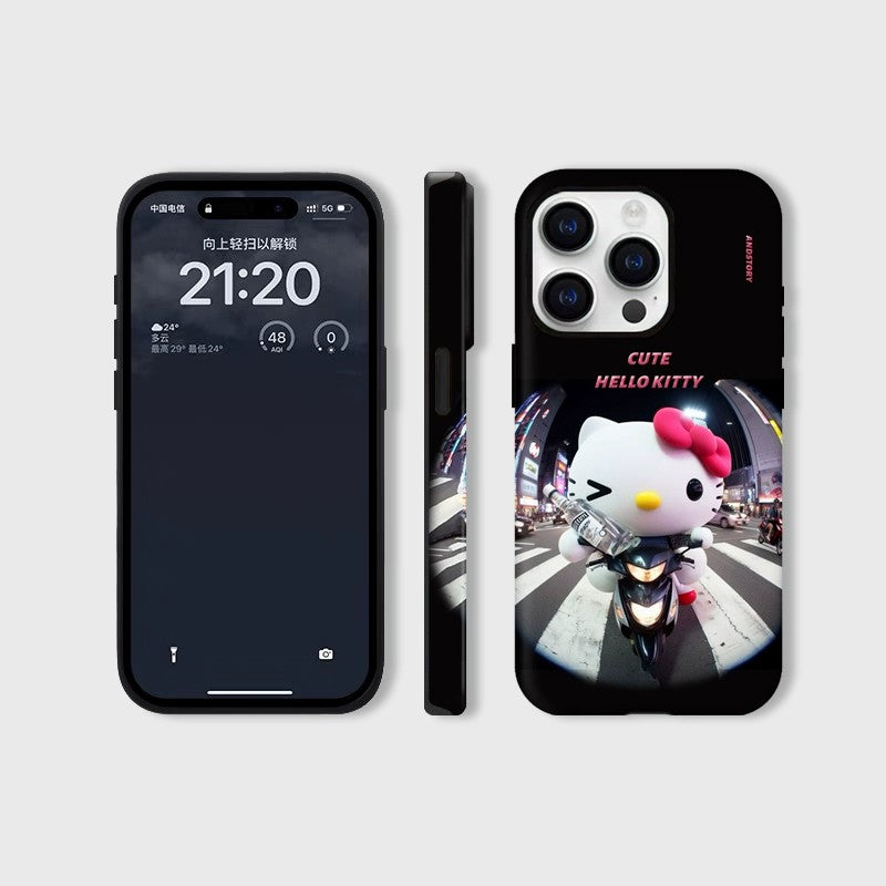 CaseMuses Racing Kitty Funny Cat Phone Case