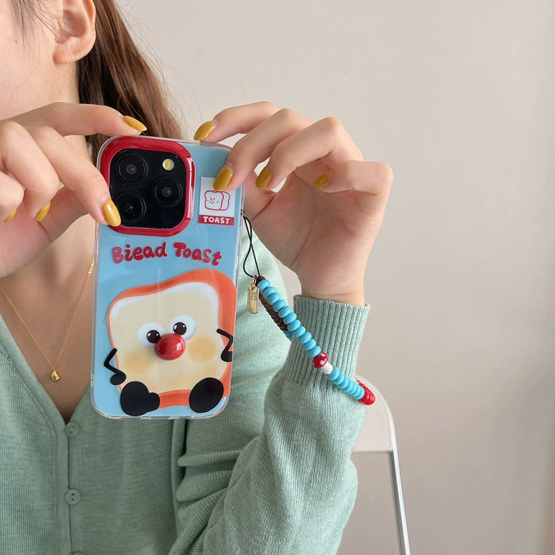 CaseMuses Cute Toast Character 3D Phone Case