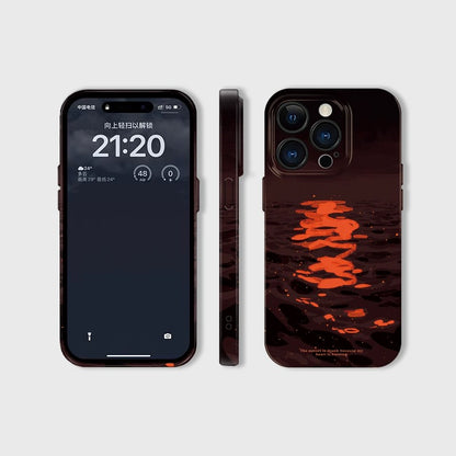 CaseMuses Burning Sunset Reflection Phone Case