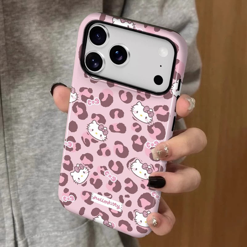 CaseMuses Pink Leopard Hello Kitty Phone Case