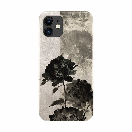 CaseMuses Chinese Style Peony Flower ink Painting Mobile Phone Case