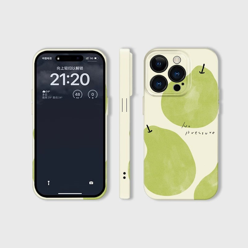 CaseMuses Pastel Green Pear Playful iPhone Cove