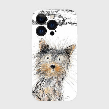 CaseMuses Sketchy Terrier Charm Film Phone Case