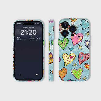 CaseMuses Doodle Hearts Pop Phone Case