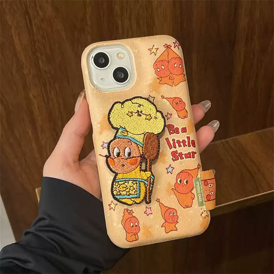 CaseMuses Be a Little Star Embroidered Cute Chef Phone Case