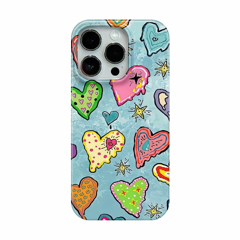 CaseMuses Doodle Hearts Pop Phone Case