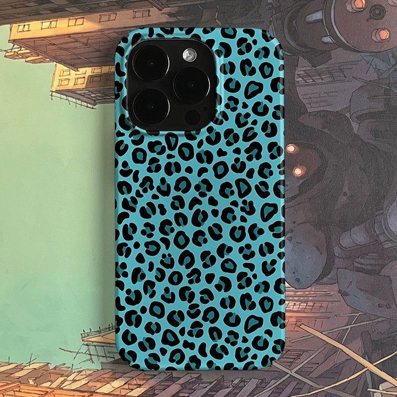CaseMuses Turquoise Leopard Print Phone Case