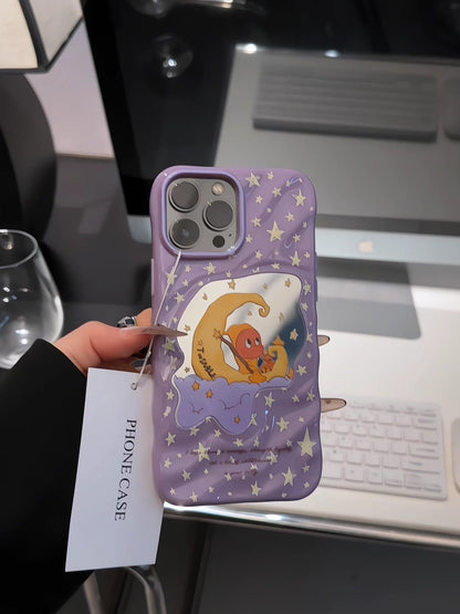 CaseMuses Dreamy Moon & Stars Case – Cute Cartoon Mirror Cover