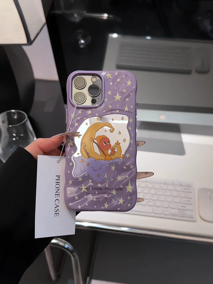 CaseMuses Dreamy Moon & Stars Case – Cute Cartoon Mirror Cover