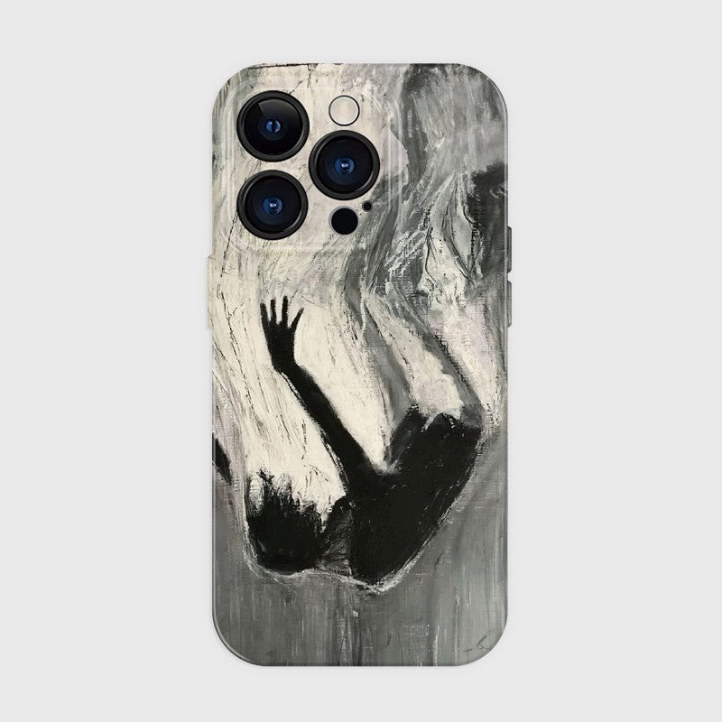 CaseMuses Falling Shadows – Abstract Art Series Phone Case