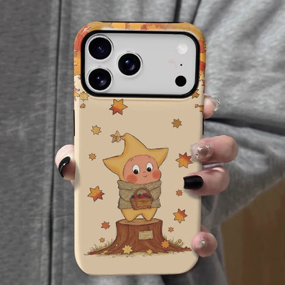 CaseMuses Autumn Maple Leaf Star Person Phone Case