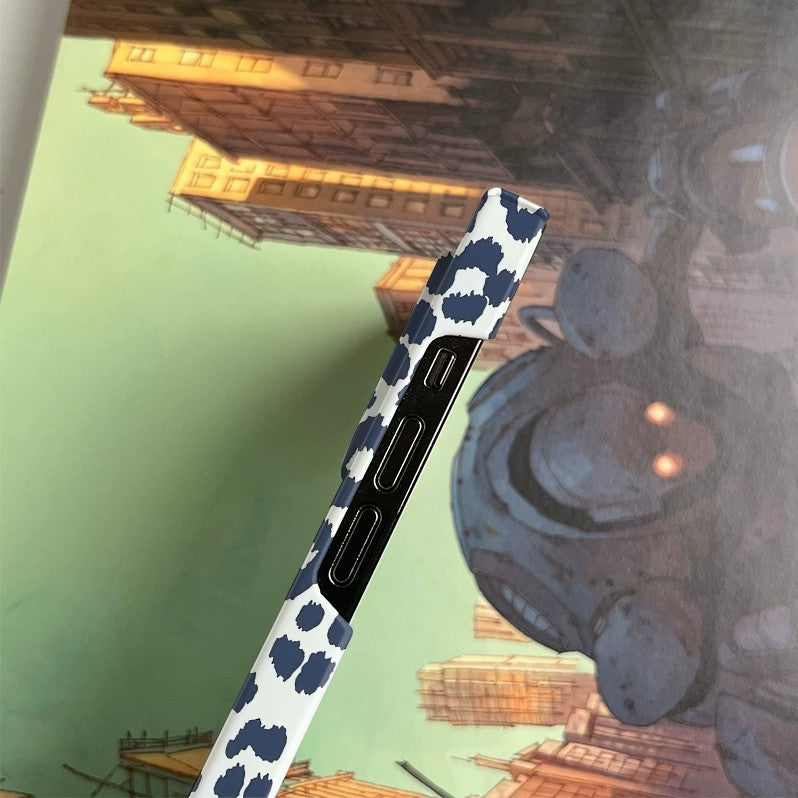 CaseMuses Navy Leopard Print Phone Case