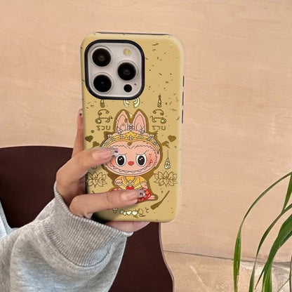 CaseMuses MagSafe Compatible Gold Foil Lotus La BuBu Cute Phone Cases