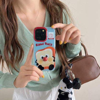 CaseMuses Cute Toast Character 3D Phone Case