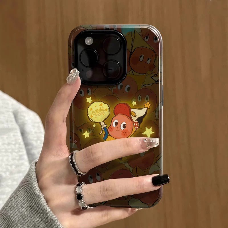 CaseMuses Brown Cute Star Person Phone Case