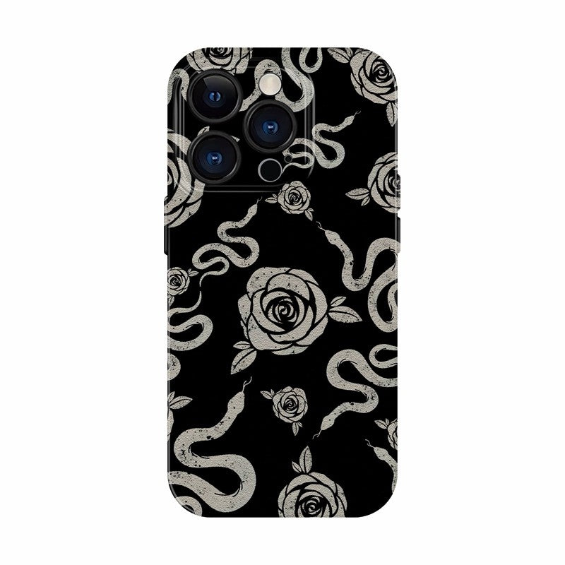 CaseMuses Gothic Rose & Snake Pattern Phone Cases