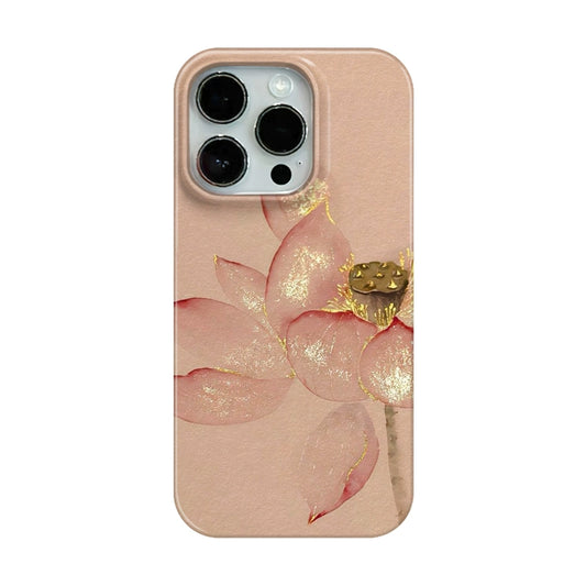 CaseMuses Elegant Pink Lotus with Gold Foil Phone Case