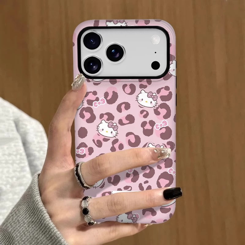 CaseMuses Pink Leopard Hello Kitty Phone Case