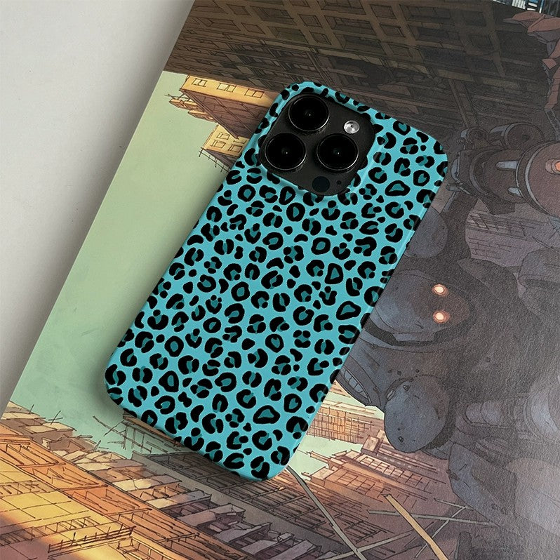CaseMuses Turquoise Leopard Print Phone Case