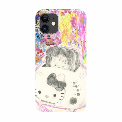 CaseMuses Cute Rainbow Toast Hello Kitty Phone Case