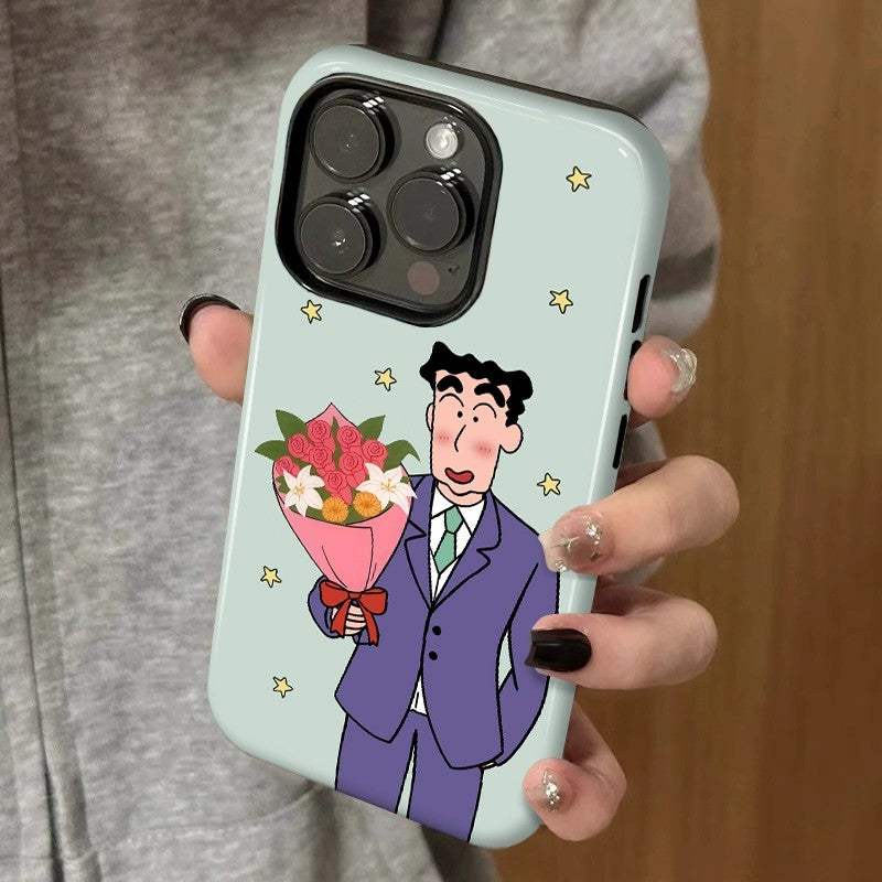 CaseMuses Cute Couple Flower Bouquet Phone Case Set