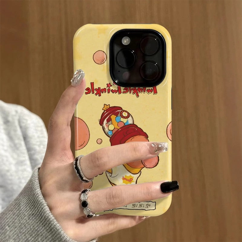 CaseMuses Cute Star Man Blowing Bubbles Cartoon Phone Case