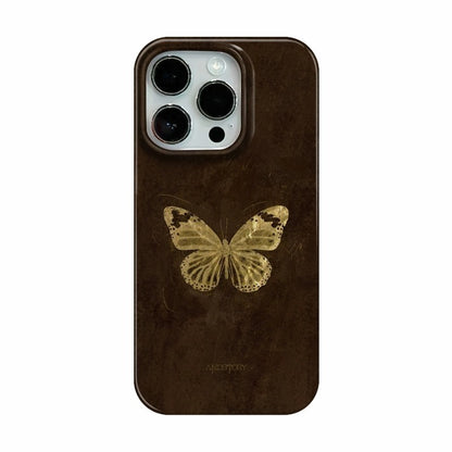 CaseMuses Classic Gold Butterfly Shell Phone Case